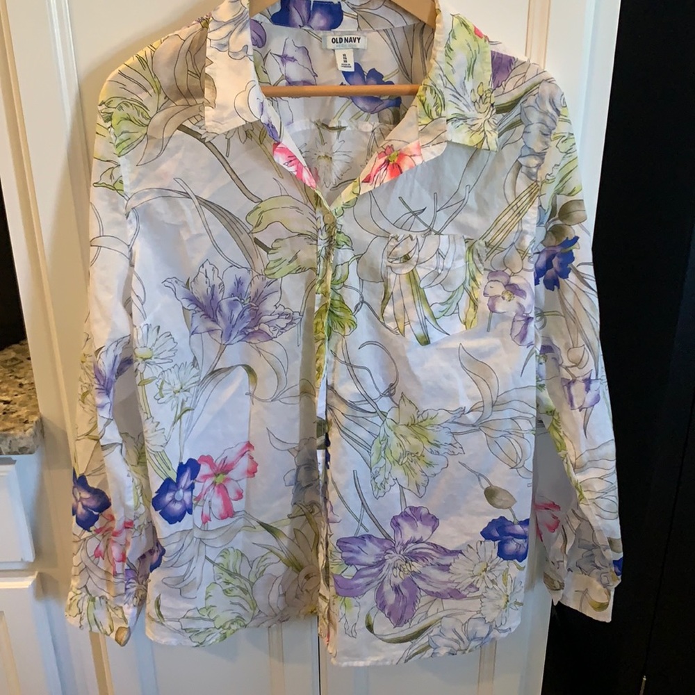 Old Navy light weight tropical shirt excellent